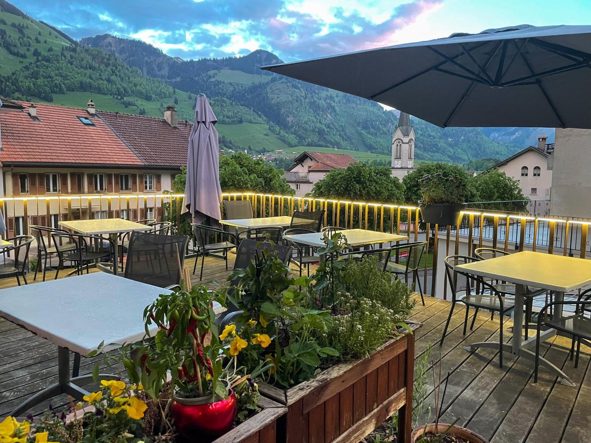 Auberge de l'Ange Albeuve Exterior foto